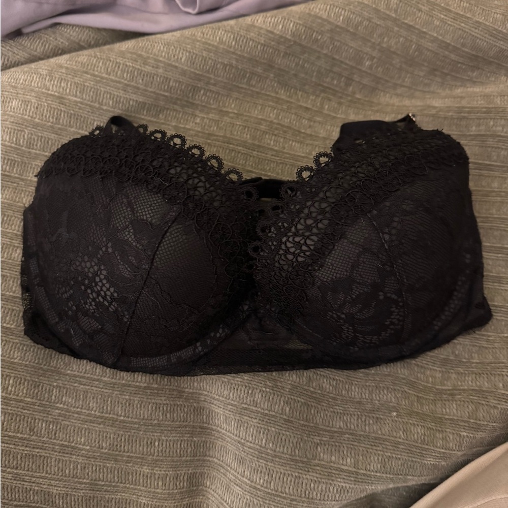 Black Lace Bra